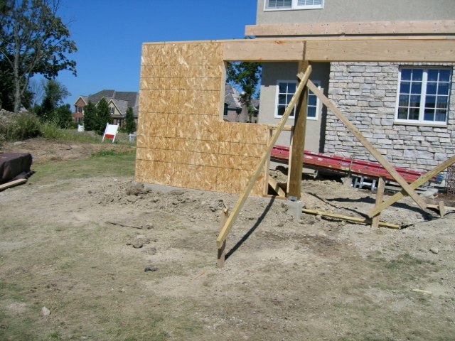 Covered Stone Patio with Grill & Fireplace - Green Oaks, IL
