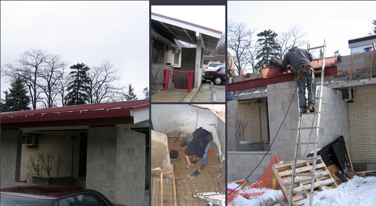 Covered Exterior Stairwell, Heated Stairs in Lincolnshire, IL
