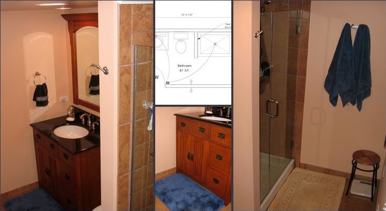 New Basement Bathroom in Northfield, IL