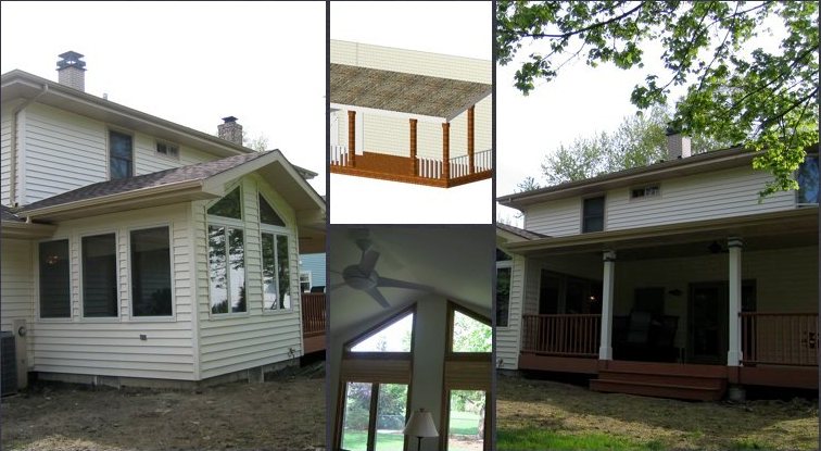 Covered Deck & Kitchen Bump-Out in Libertyville, IL