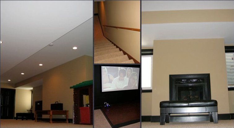 Basement Design: Theater, Gym & Bath in Green Oaks, IL
