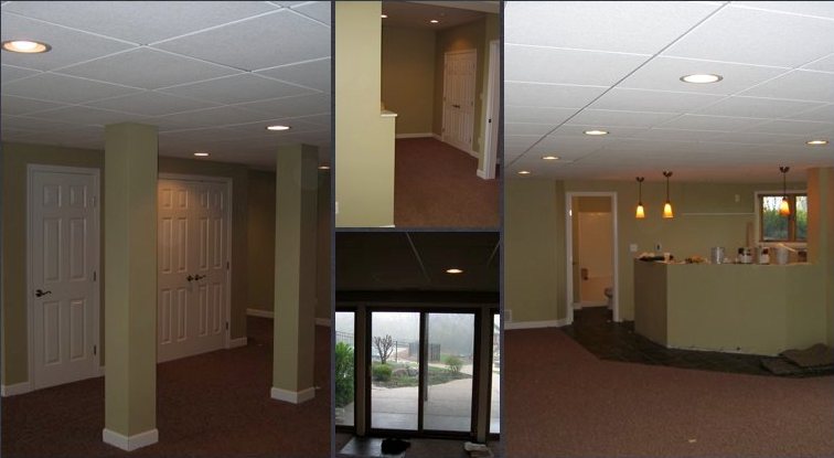 Basement Finishing with Bar & Bedroom in Richmond, IL